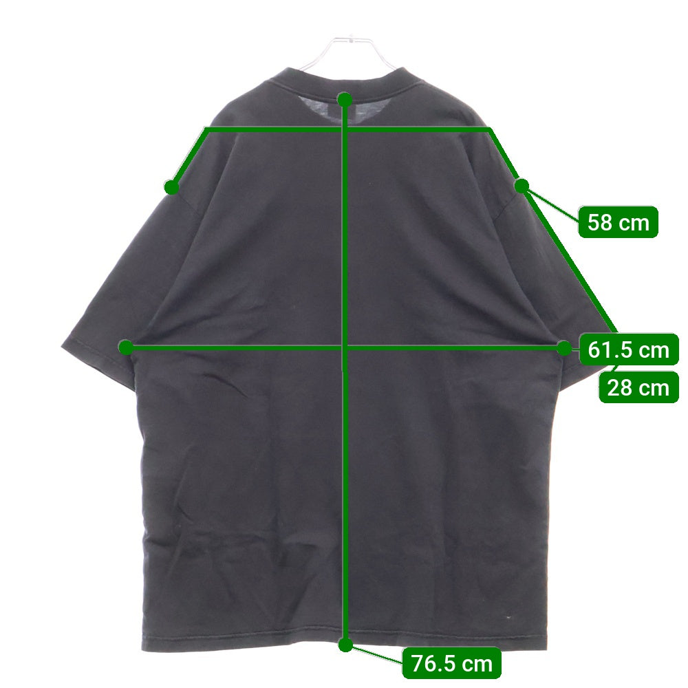 BALENCIAGA(バレンシアガ) 25SS I Heart Paris Medium Fit T-Shirt フロントロゴプリント 半袖Tシャツ カットソー 764235 TRVU9 ブラック