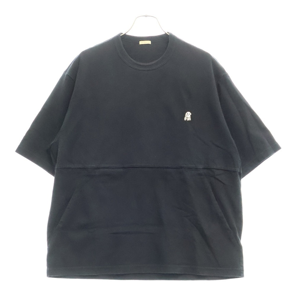 UNDERCOVER(アンダーカバー) 23SS the Shepherd ヨーク2重TEE コットン半袖シャツ カットソー ブラック US1C4801