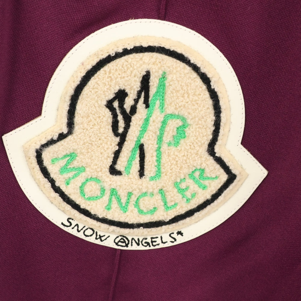 Palm Angels(パームエンジェルス) 19AW ×MONCLER GENIUS8 PANTALONE モンクレール サイドライン トラックパンツ パープル E209L8700350 899A1