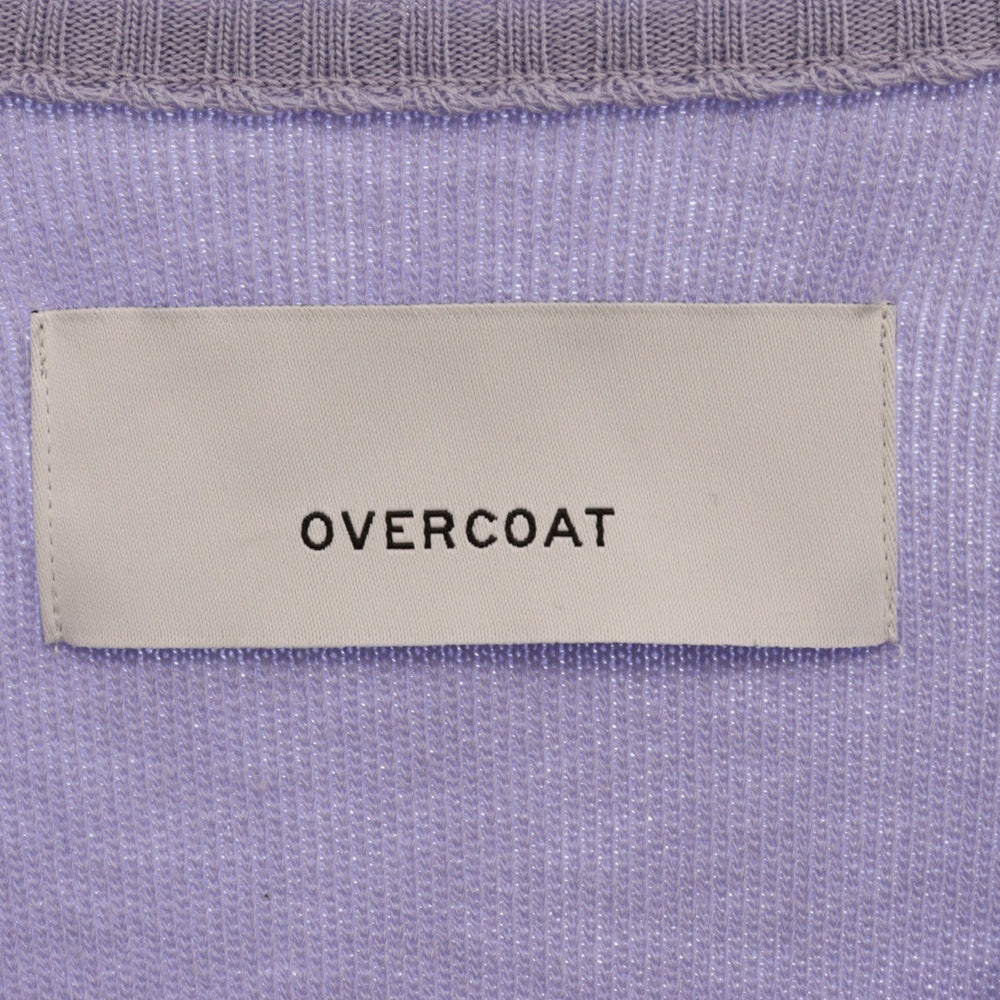 OVERCOAT(オーバーコート) 24AW Zip-Up Blouson ジップアップニットセーター パープル F24KJ01-AGWS