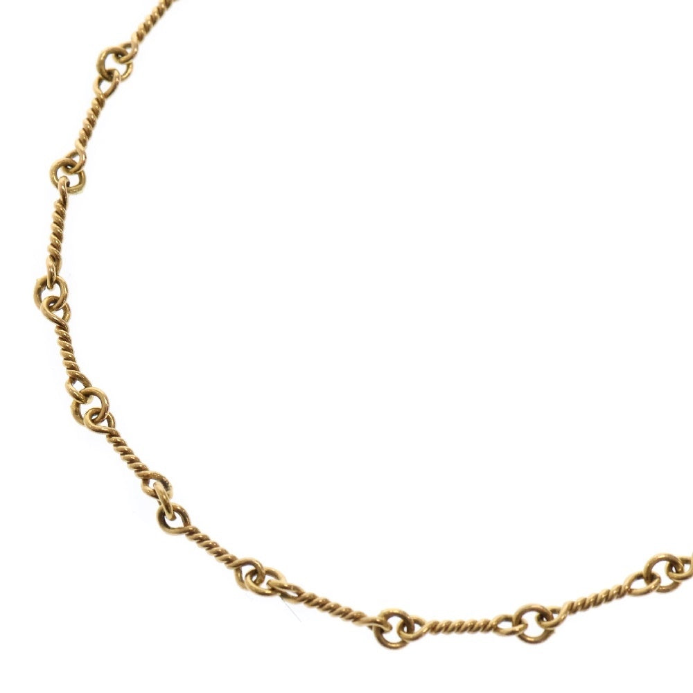 CHROME HEARTS(クロムハーツ) 22K NECKCHAIN T18 ツイストチェーンネックレス 18inch ゴールド BCA014