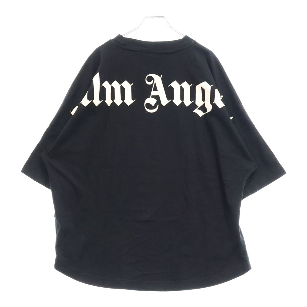 Palm Angels(パームエンジェルス) CLASSIC LOGO OVER TEE クラシックロゴ 半袖Tシャツ カットソー ブラック PMAA002E20JER001