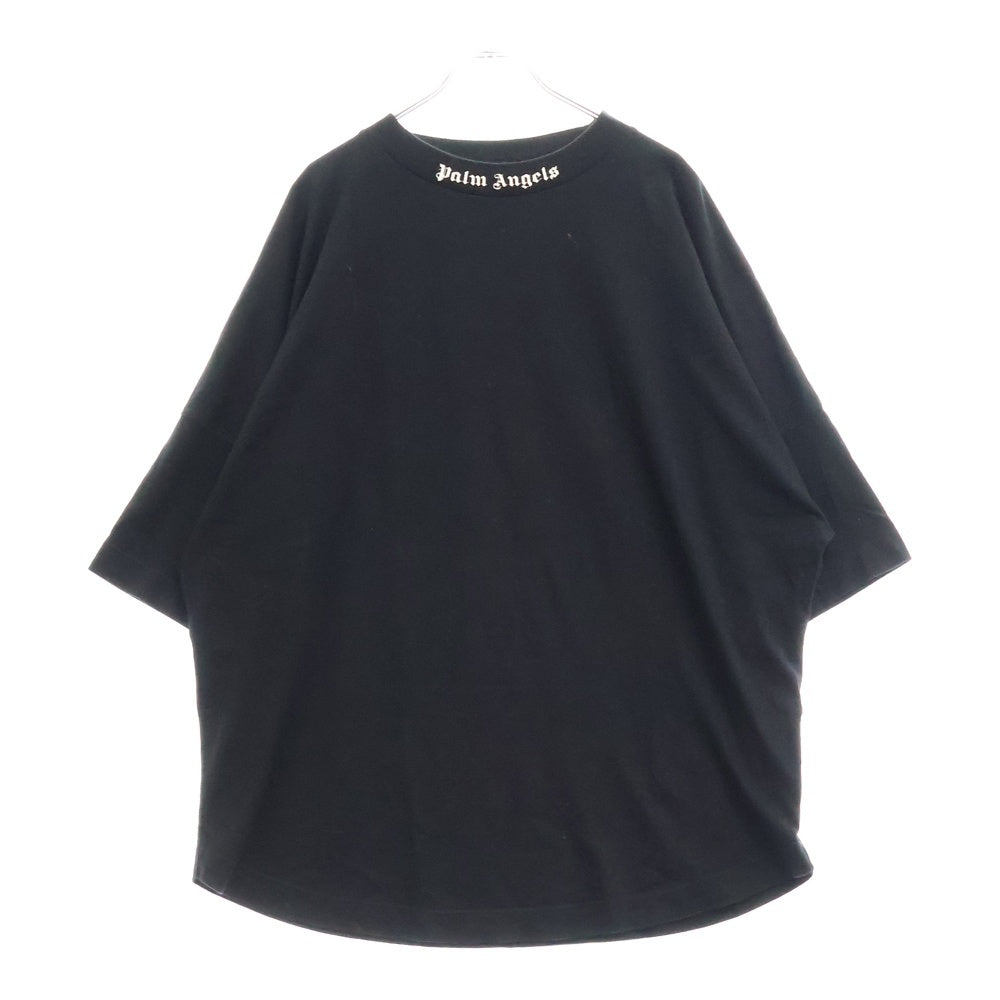 Palm Angels(パームエンジェルス) CLASSIC LOGO OVER TEE クラシックロゴ 半袖Tシャツ カットソー ブラック PMAA002E20JER001