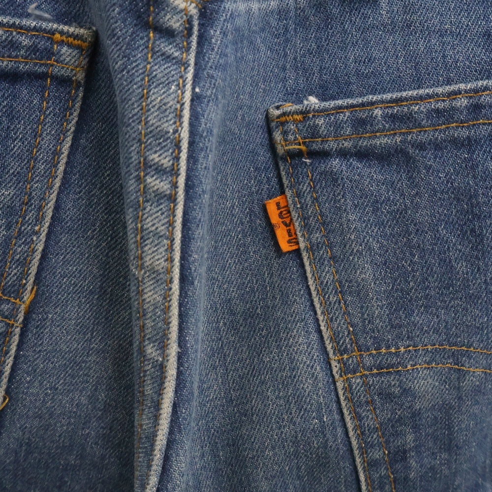 Levi's(リーバイス) 80s VINTAGE 646 オレンジタブ スモールe ボタン裏532 フレアデニムパンツ インディゴ