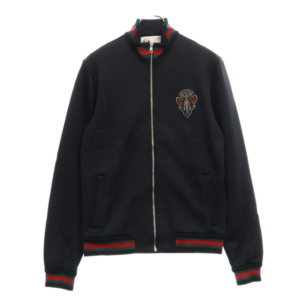 GUCCI(グッチ) Equestrian Bomber Jacket エンブレムワッペンデザイン ジップアップトラックジャケット 345396 X7084