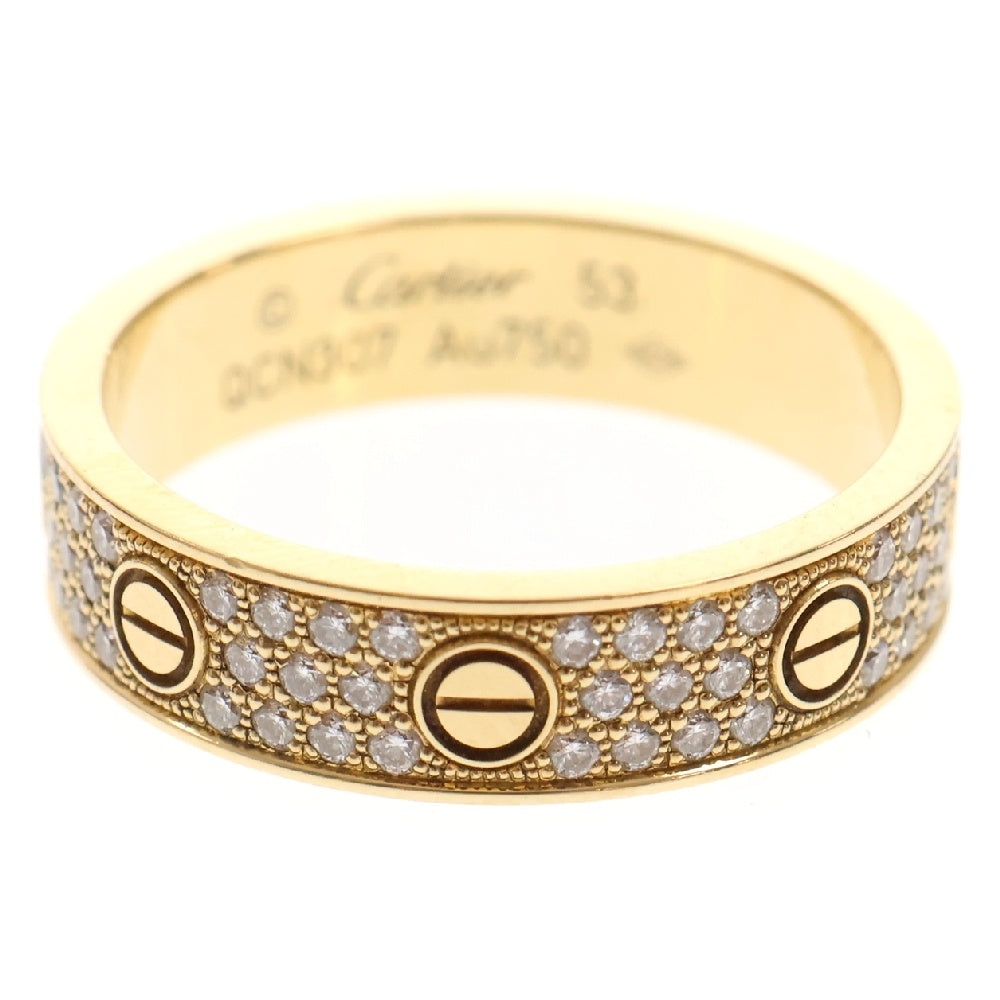 Cartier(カルティエ) ラブリング パヴェダイヤ K18YG イエローゴールド