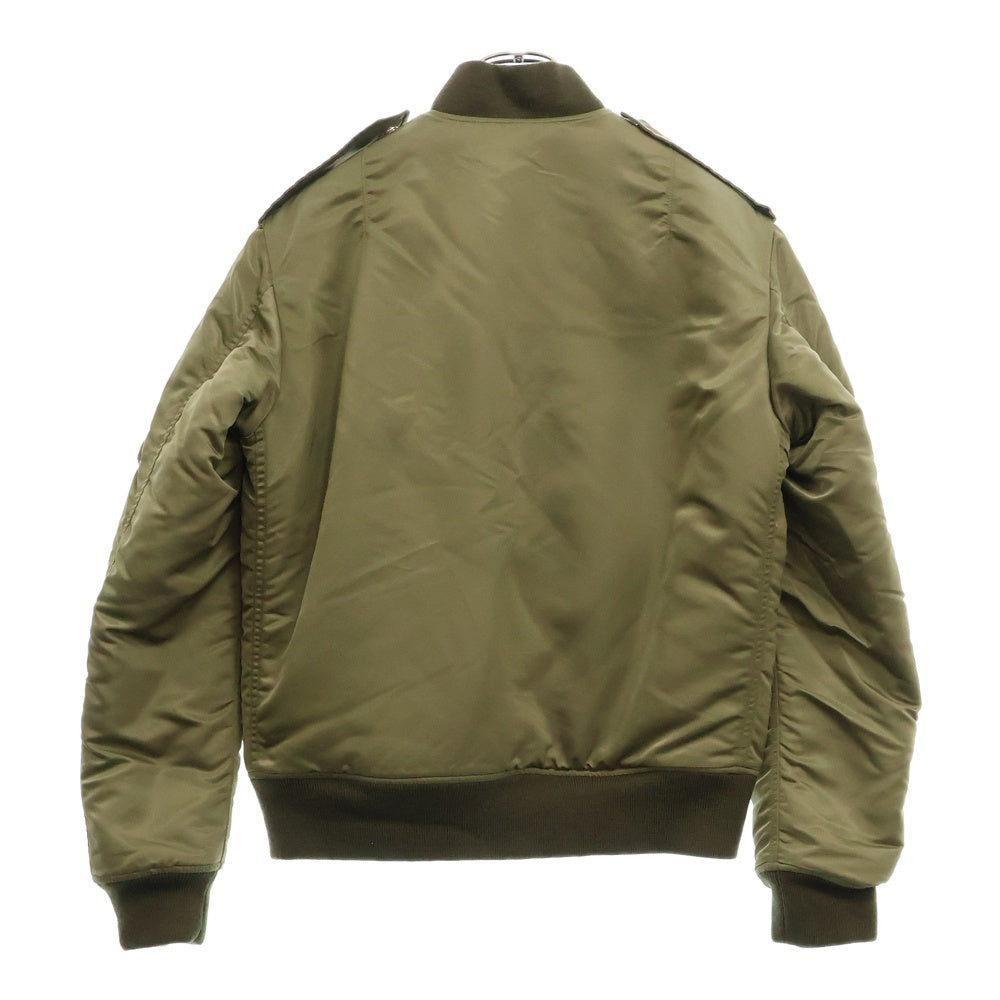 SAINT LAURENT PARIS(サンローランパリ) 15AW エディ期 ジップアップ クラシックボンバージャケット MA-1 397643 YYL53 カーキ
