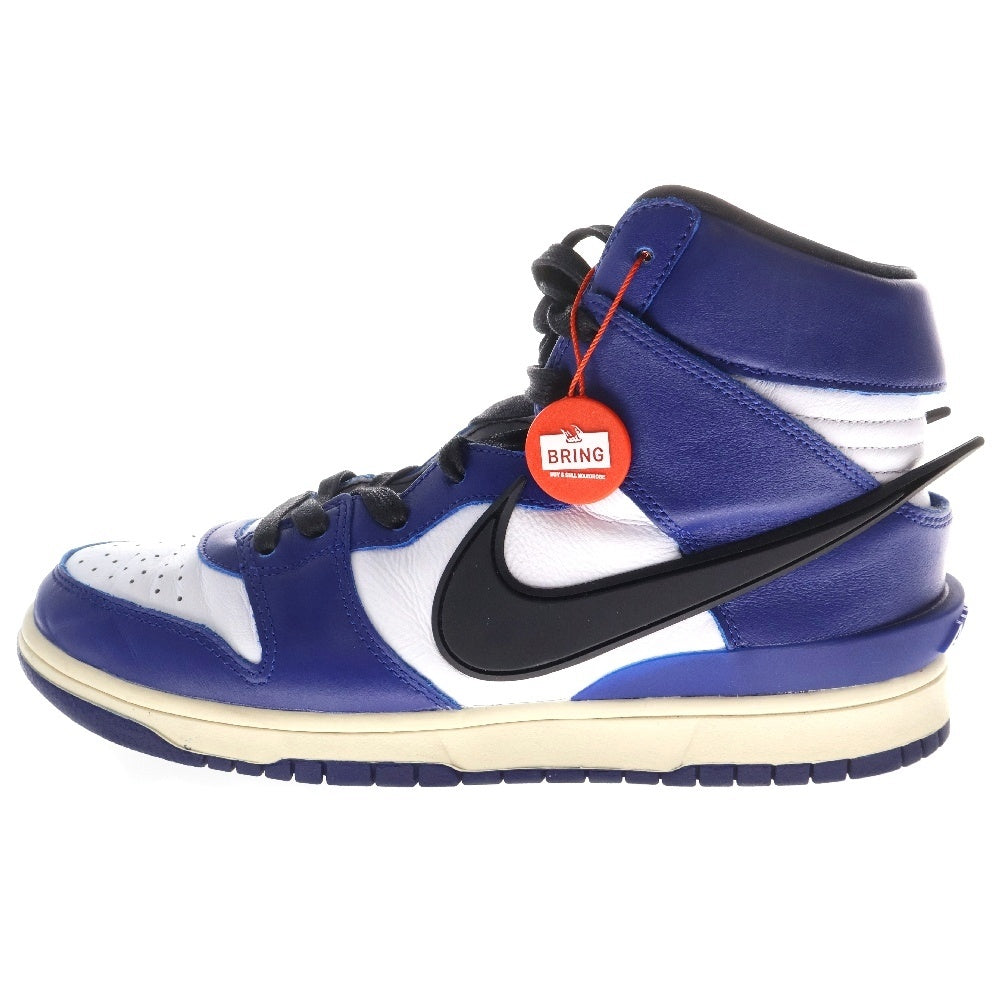 NIKE(ナイキ) ×AMBUSH DUNK HIGH Deep Royal CU7544-400 アンブッシュ ダンク ディープロイヤル ハイカットスニーカー ホワイト/ブルー US10.5/28.5cm
