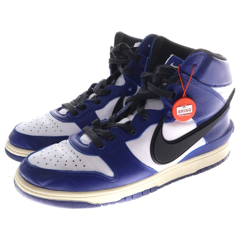 NIKE(ナイキ) ×AMBUSH DUNK HIGH Deep Royal CU7544-400 アンブッシュ ダンク ディープロイヤル ハイカットスニーカー ホワイト/ブルー US10.5/28.5cm