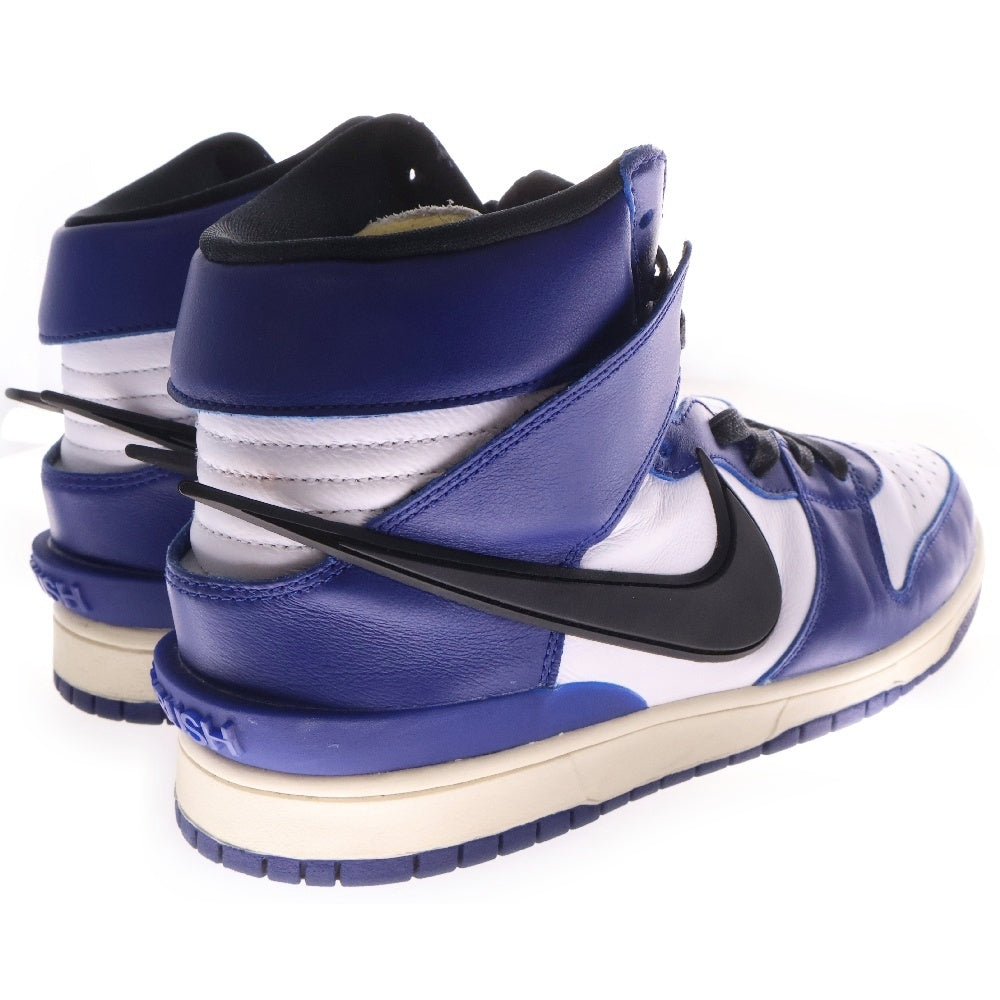 NIKE(ナイキ) ×AMBUSH DUNK HIGH Deep Royal CU7544-400 アンブッシュ ダンク ディープロイヤル ハイカットスニーカー ホワイト/ブルー US10.5/28.5cm