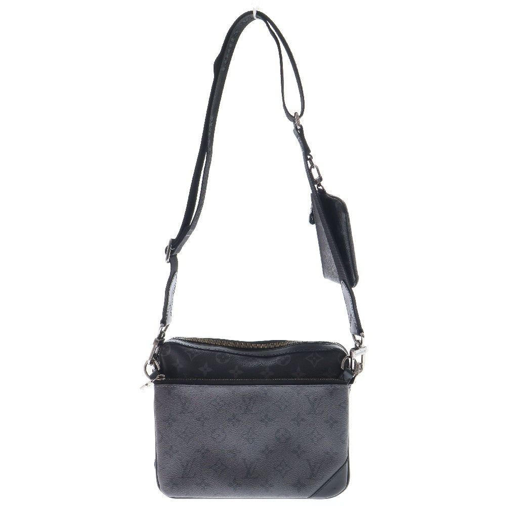 LOUIS VUITTON(ルイヴィトン) M69443 トリオ メッセンジャー モノグラムエクリプス ショルダーバッグ ポーチ ブラック/グレー NFCタグ