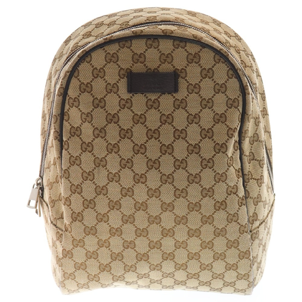 GUCCI(グッチ) GGロゴ総柄 キャンバスバックパック リュックサック 449906 ベージュ