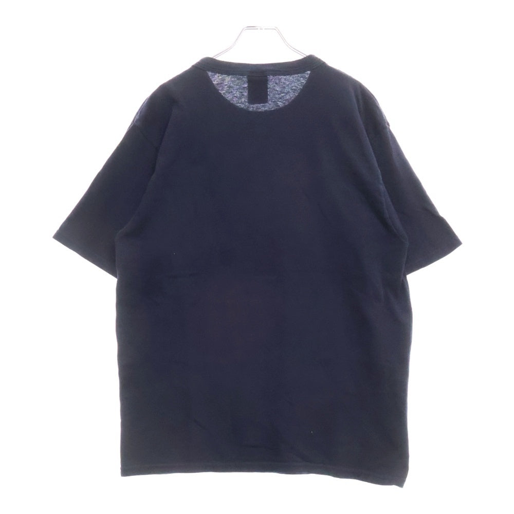 A BATHING APE(アベイシングエイプ) 90S Championタグ GENERALS ロゴ プリント クルーネック半袖Tシャツ ネイビー