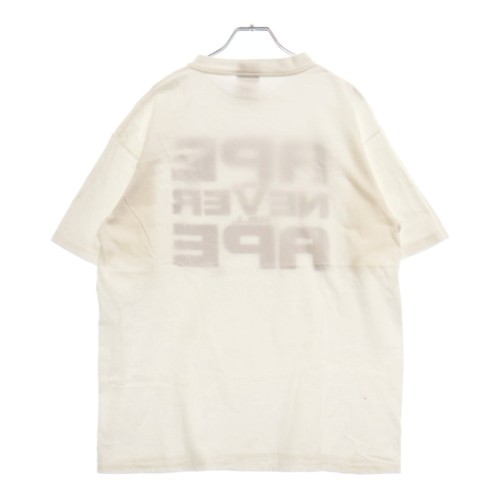 A BATHING APE(アベイシングエイプ) 90S VINTAGE ONEITA タグ APE SHALL NEVER KILL APE プリント 半袖Tシャツ ホワイト