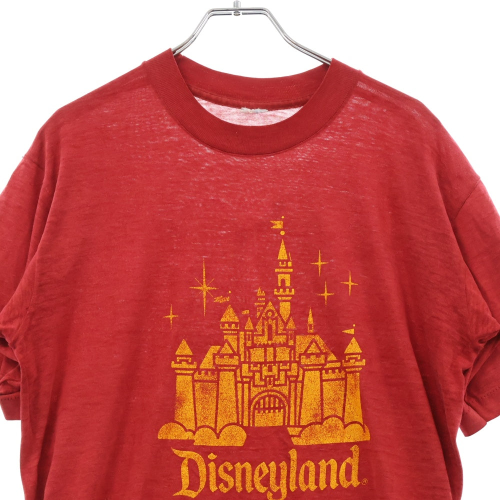 VINTAGE(ヴィンテージ) 80S Disneyland シンデレラ城ロゴプリント クルーネック半袖Tシャツ