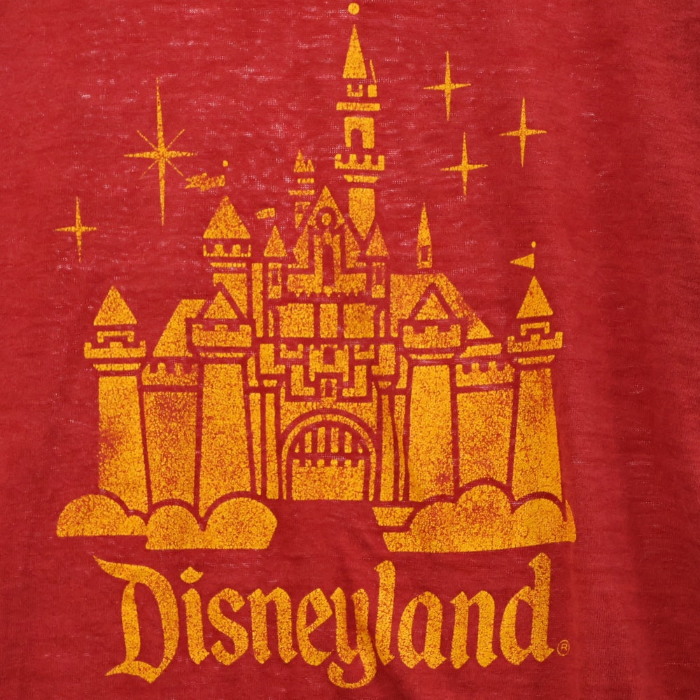 VINTAGE(ヴィンテージ) 80S Disneyland シンデレラ城ロゴプリント クルーネック半袖Tシャツ