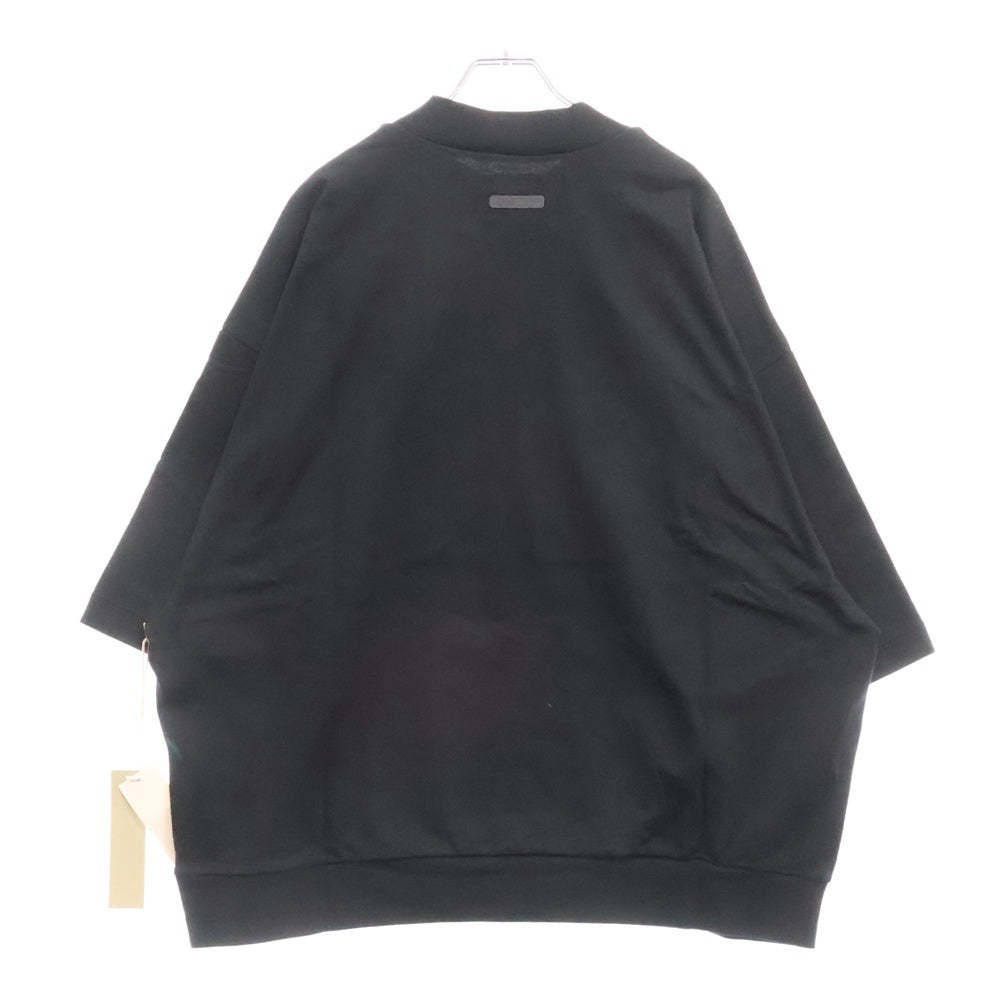 FEAR OF GOD(フィアオブゴッド) x adidas Athletics Heavy Jersey 3/4 Mock Tee アディダス フィア オブ ゴッド アスレチックス ヘビー ジャージー 3/4 モック 半袖Tシャツ カットソー ブラック