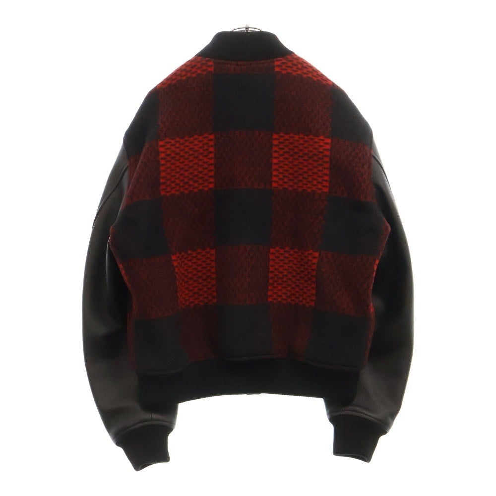 LOUIS VUITTON(ルイヴィトン) 24AW アーム切り替え ダミエバーシティジャケット ブルゾン フラック/レッド RM242M BQV HRL83E