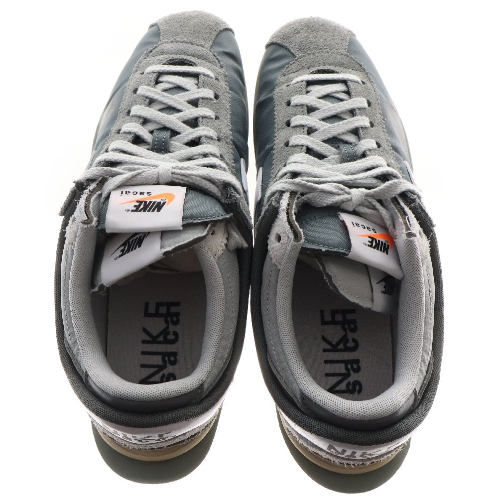 NIKE(ナイキ) ×Sacai Zoom Cortez SP Grey DQ0581-001 サカイ ズームコルテッツ ローカットスニーカー US12/30cm グレー