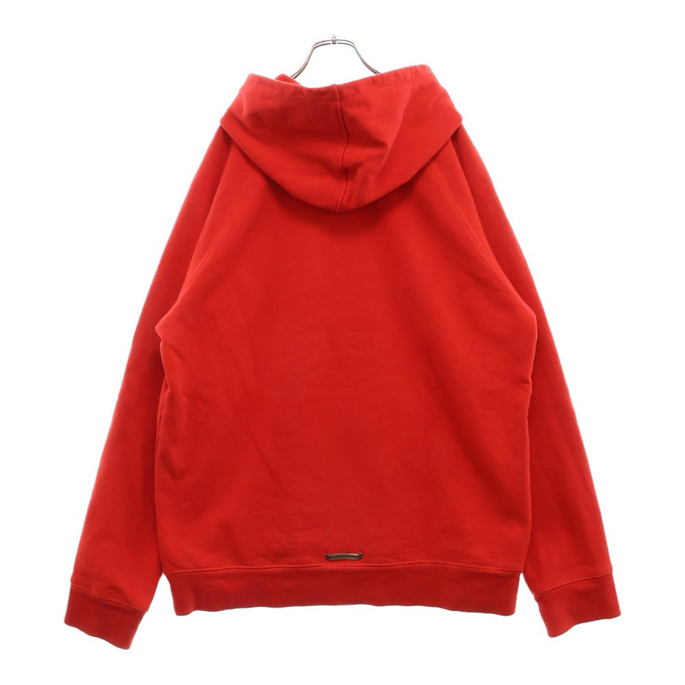 CHROME HEARTS(クロムハーツ) Y NOT Cemetery Cross Pullover Hoodie King Taco ワイノットセメタリークロスプルオーバーフーディ パーカー ロゴ刺繍 レッド キングタコ