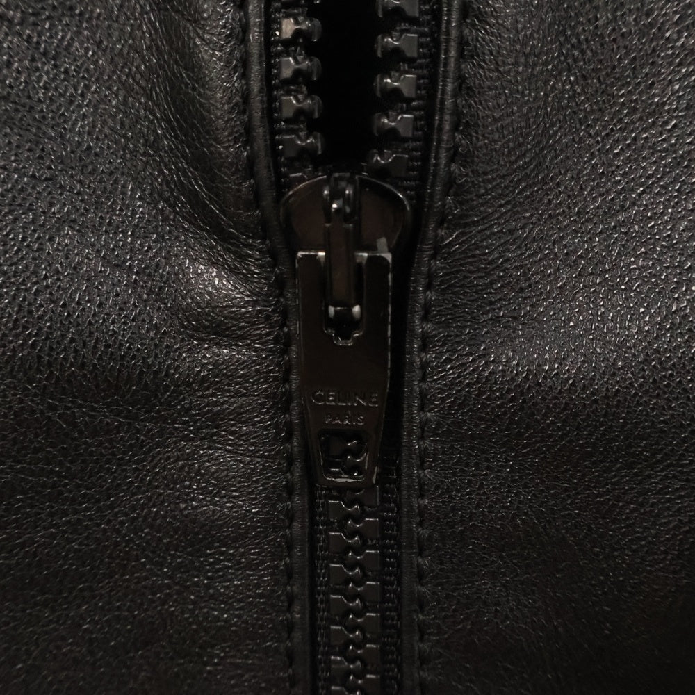 CELINE(セリーヌ) 19SS Rhinestone Lambskin Leather Jacket ラインストーンソフトラムスキンシングルレザージャケット 2E195291?