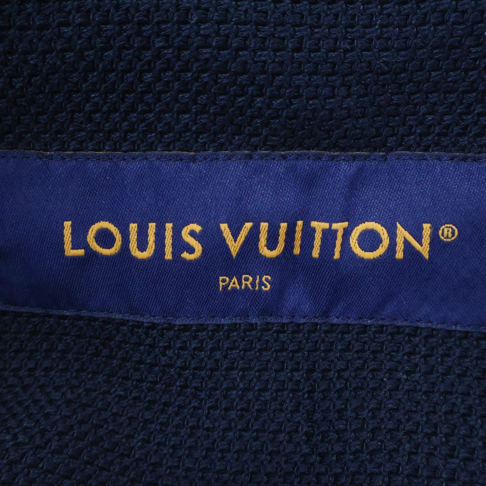 LOUIS VUITTON(ルイヴィトン) 25AW パールデザインボタン ノーカラー シック カラーレスジャケット RM252MM UNW HTJ11E ネイビー