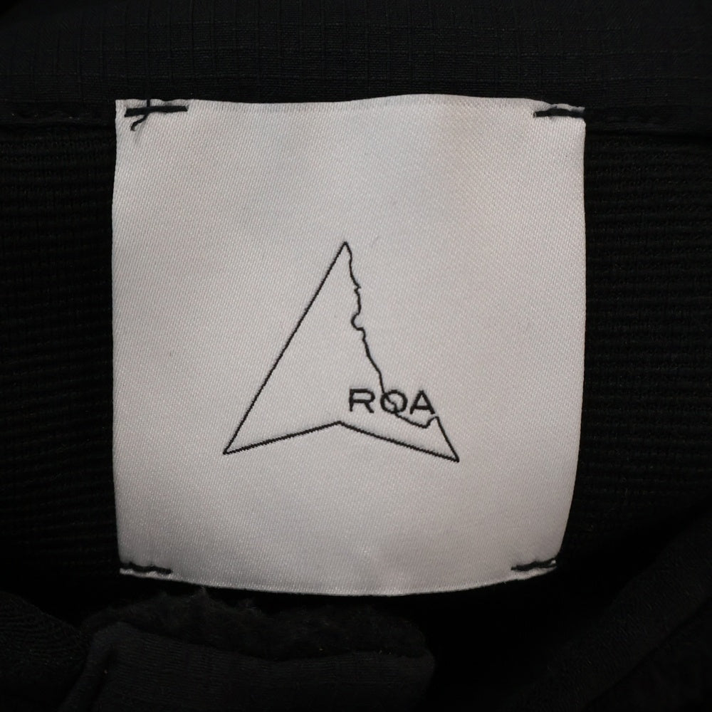 ROA(ロア) POLATEC Fleece Button Up ポーラーテック フリース プルオーバージャケット ブラック