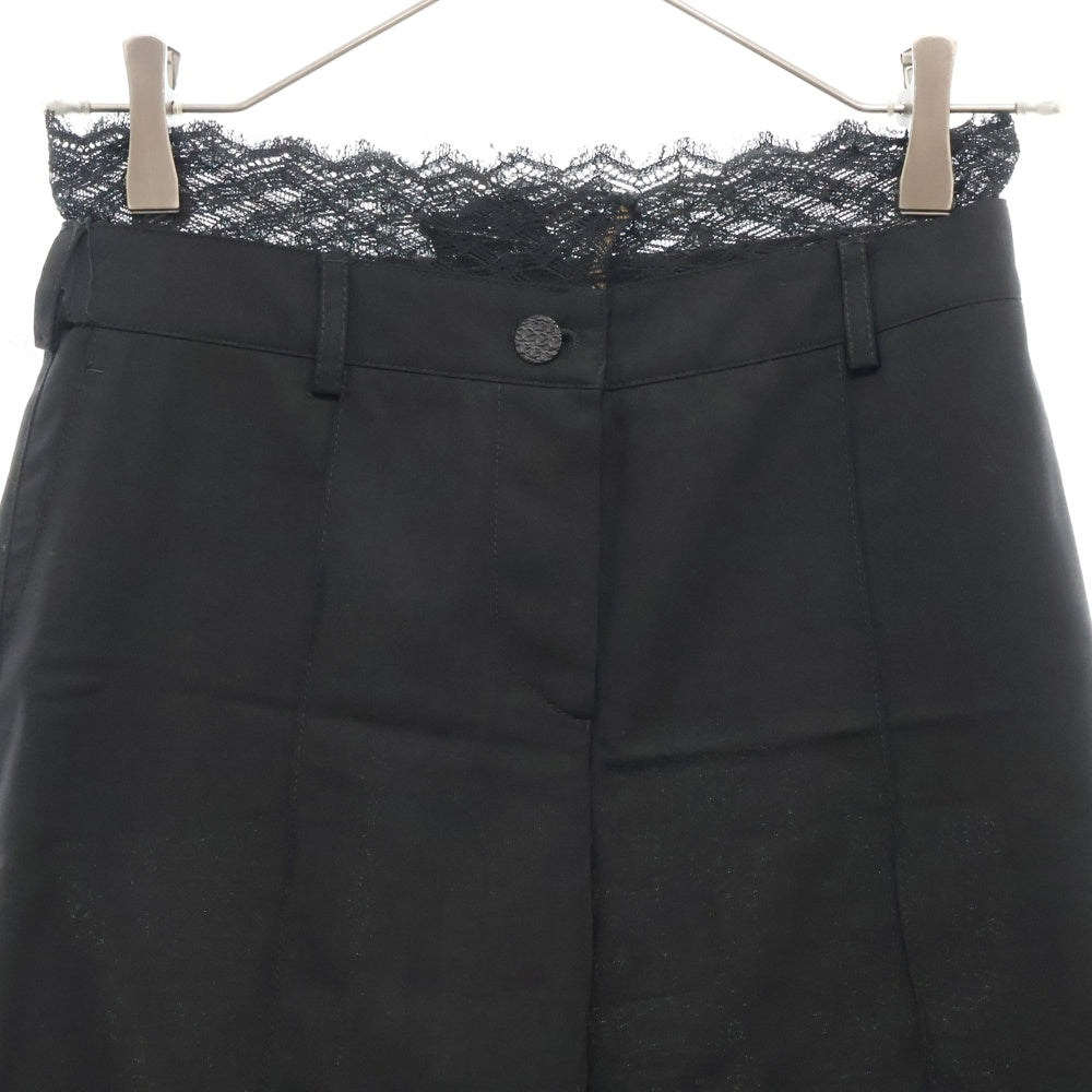 CHANEL(シャネル) 04P レースデザイン ココマークボタン タイトハーフパンツ レディース ブラック P23487V13701
