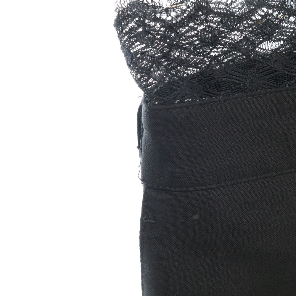 CHANEL(シャネル) 04P レースデザイン ココマークボタン タイトハーフパンツ レディース ブラック P23487V13701