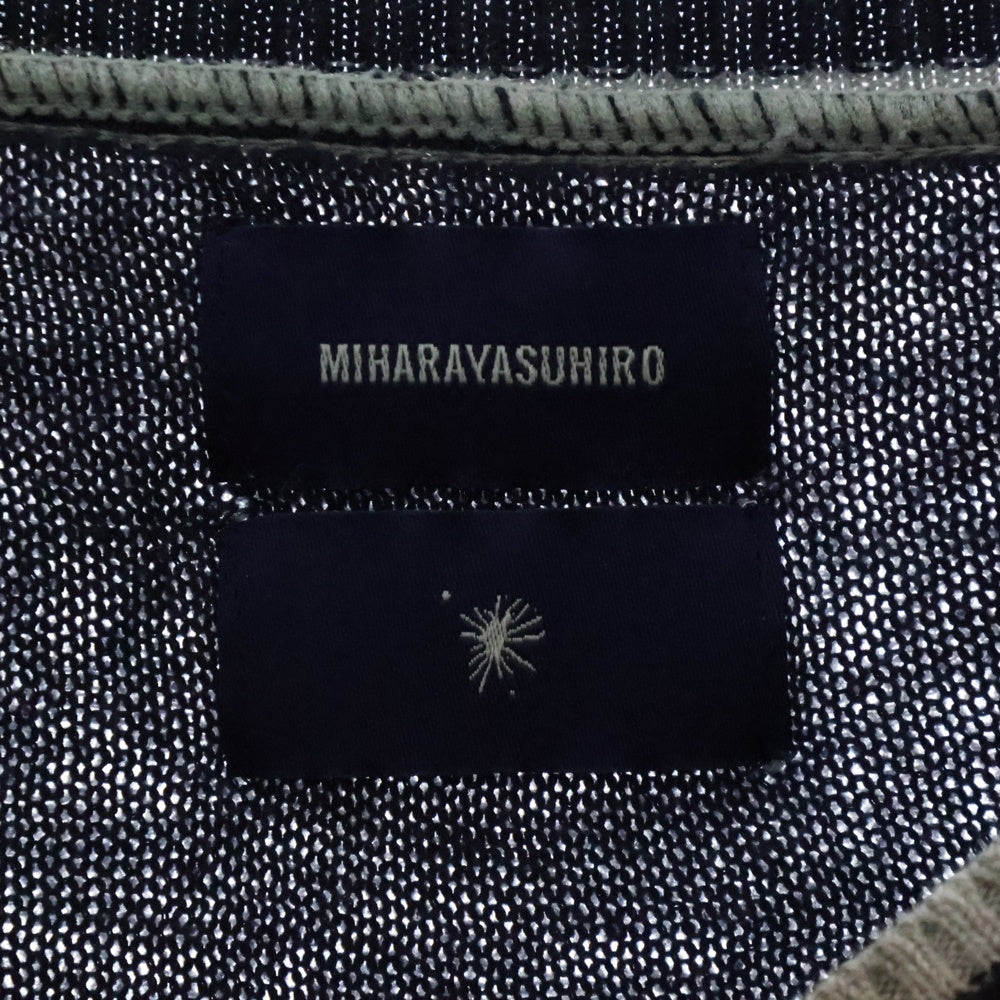 MIHARA YASUHIRO(ミハラヤスヒロ) ダメージ加工長袖 ニットセーター 51533369 グレー