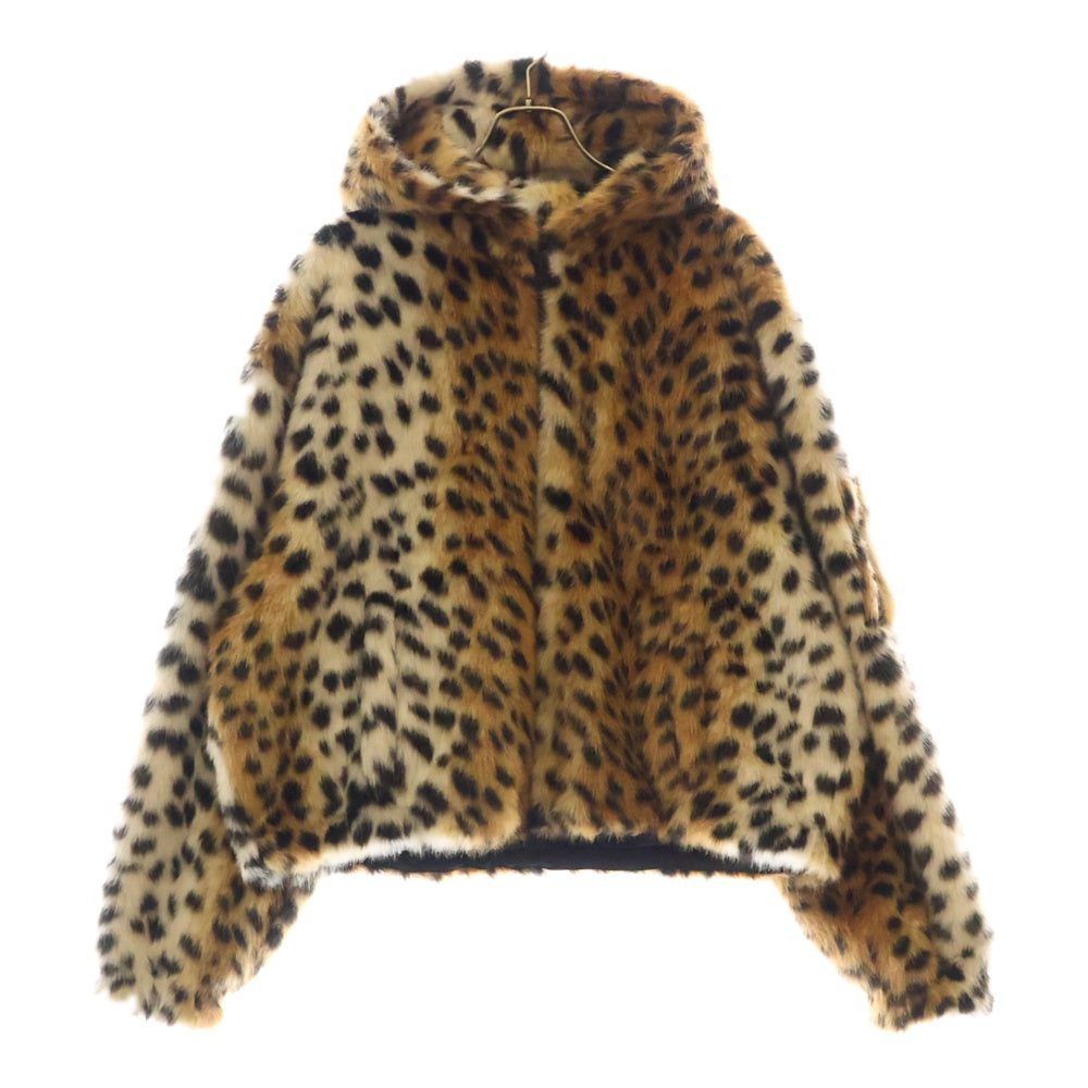 GIVENCHY(ジバンシィ) 23AW CROPPED FAKE FUR LEOPARD PRINT BOMBER JACKET BM013M3111 クロップドフェイクファーレオパード柄ボンバージャケット マルチ