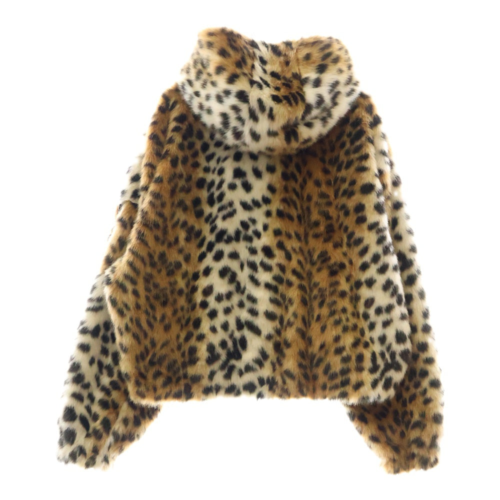 GIVENCHY(ジバンシィ) 23AW CROPPED FAKE FUR LEOPARD PRINT BOMBER JACKET BM013M3111 クロップドフェイクファーレオパード柄ボンバージャケット マルチ