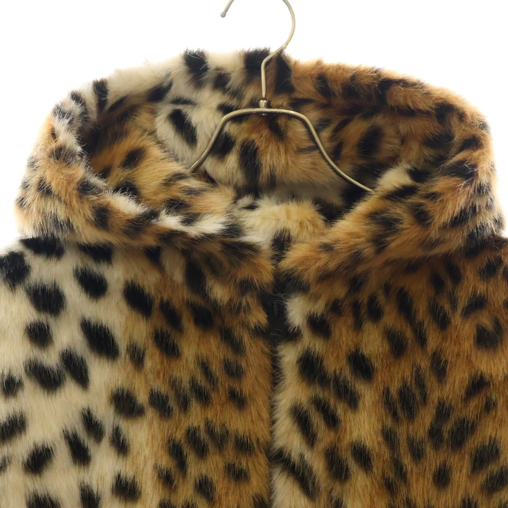 GIVENCHY(ジバンシィ) 23AW CROPPED FAKE FUR LEOPARD PRINT BOMBER JACKET BM013M3111 クロップドフェイクファーレオパード柄ボンバージャケット マルチ