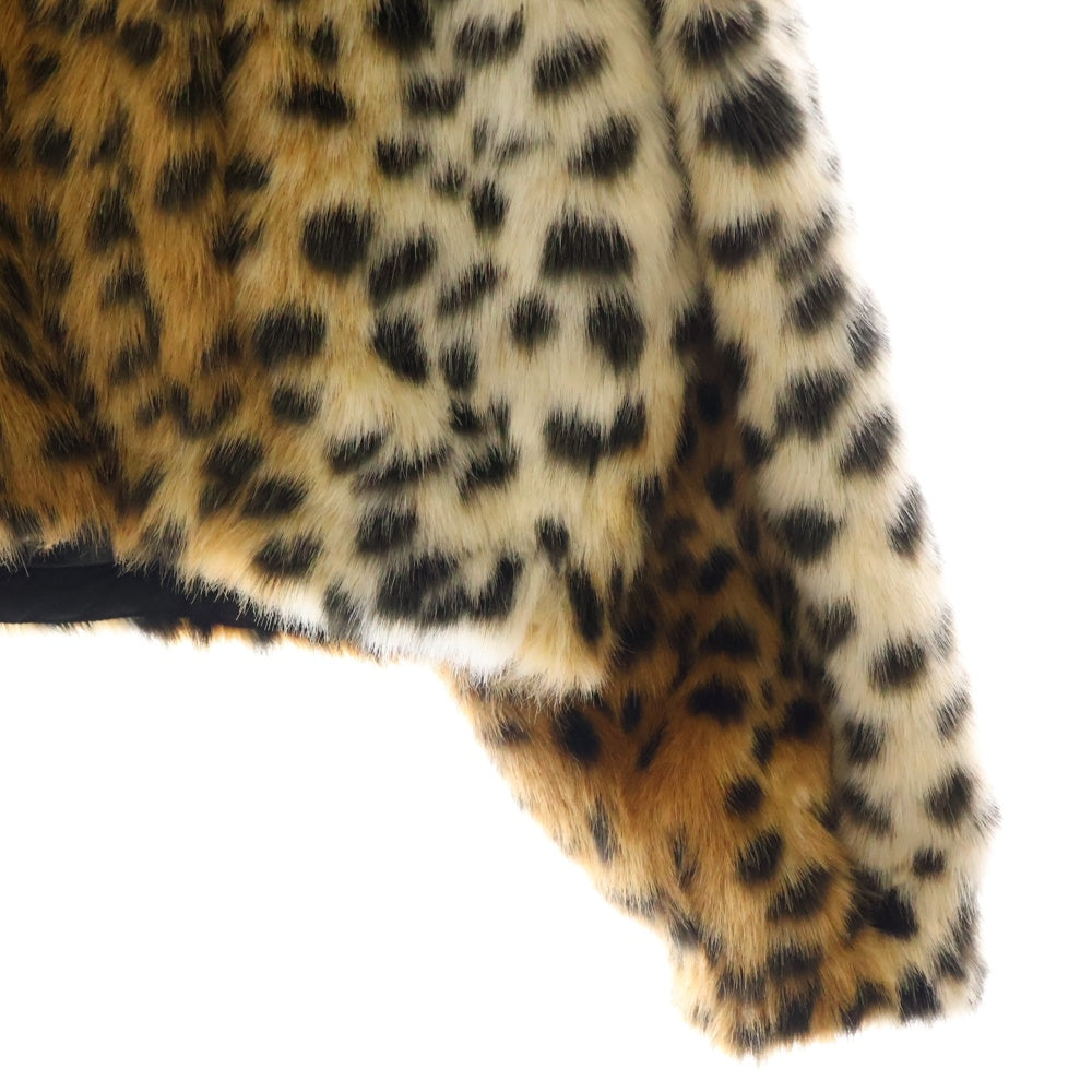 GIVENCHY(ジバンシィ) 23AW CROPPED FAKE FUR LEOPARD PRINT BOMBER JACKET BM013M3111 クロップドフェイクファーレオパード柄ボンバージャケット マルチ