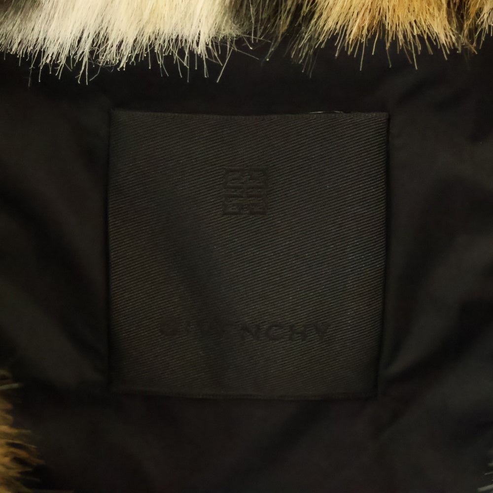 GIVENCHY(ジバンシィ) 23AW CROPPED FAKE FUR LEOPARD PRINT BOMBER JACKET BM013M3111 クロップドフェイクファーレオパード柄ボンバージャケット マルチ