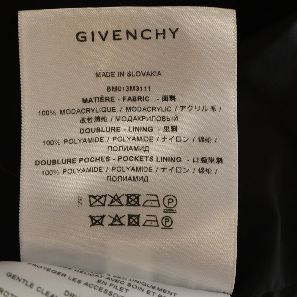 GIVENCHY(ジバンシィ) 23AW CROPPED FAKE FUR LEOPARD PRINT BOMBER JACKET BM013M3111 クロップドフェイクファーレオパード柄ボンバージャケット マルチ