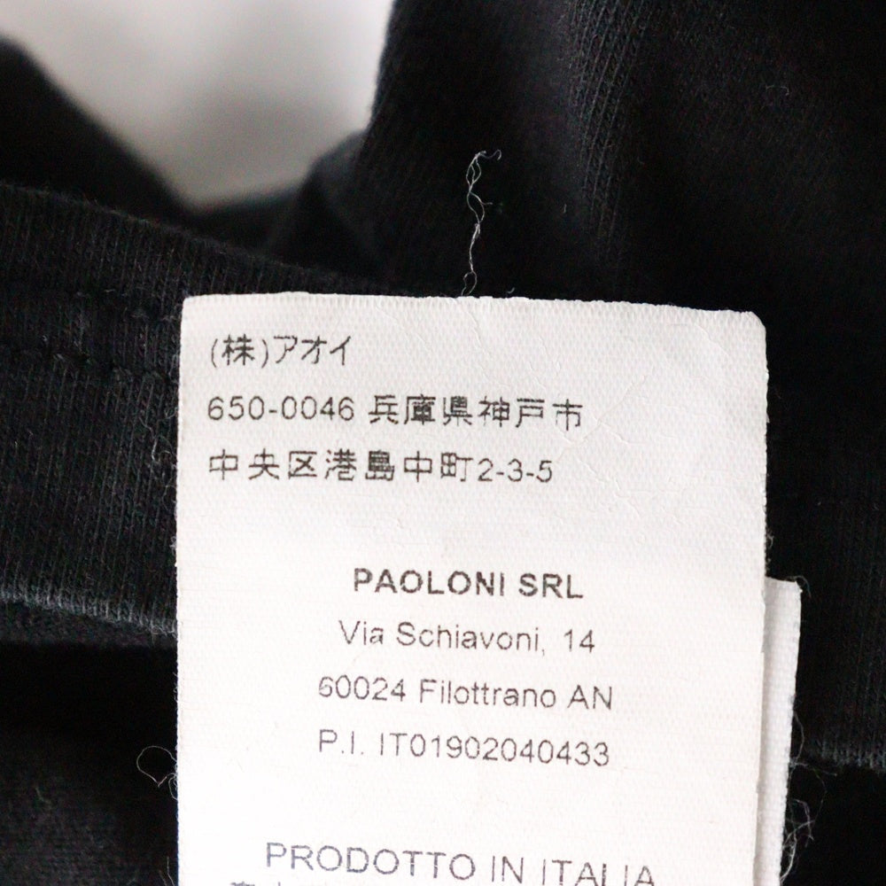 MSGM(エムエスジーエム) フロントロゴプリント 半袖Tシャツ カットソー ブラック 2641MDM95 レディース