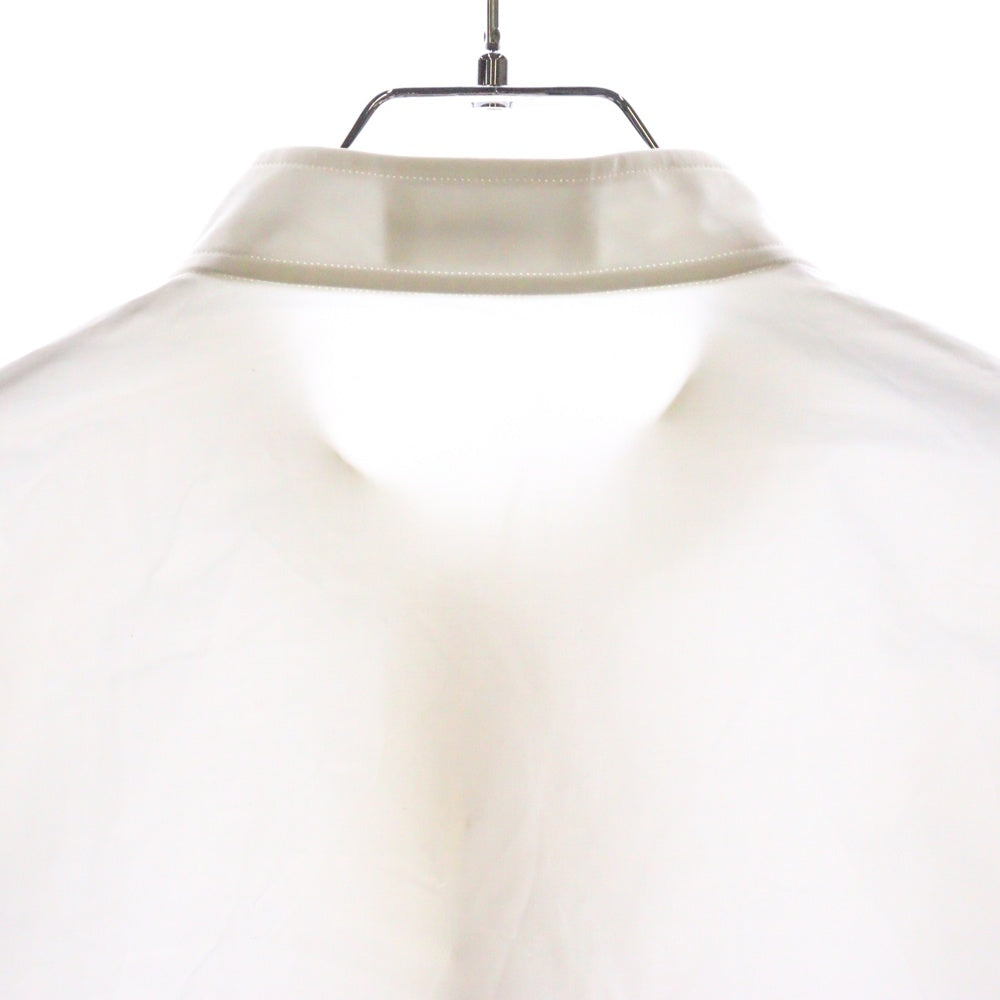 THE RERACS(ザ リラクス) VINTAGE FINX COTTON THE PLACKET SHIRT スタンドカラー長袖シャツ レディース ホワイト 22FW-REBL-314