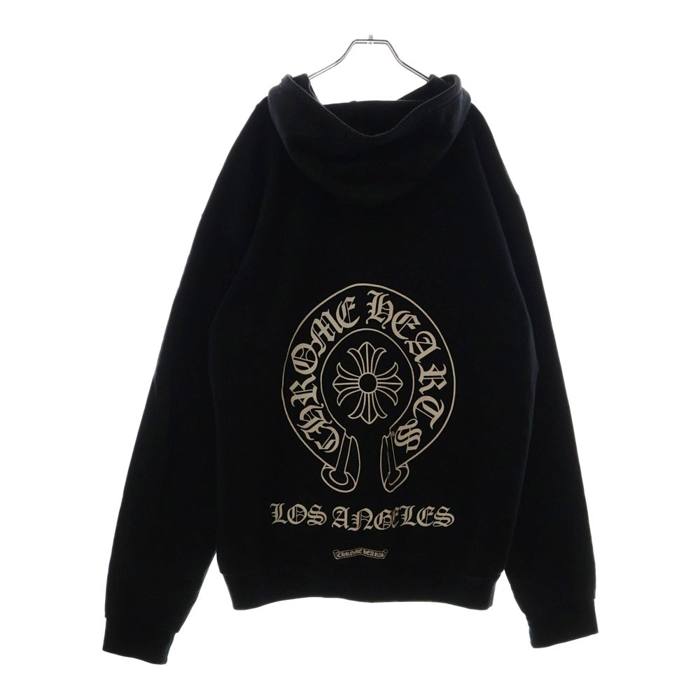 CHROME HEARTS(クロムハーツ) SWTSHRT HD ZIP LTD ジップパーカー ロサンゼルス限定バックホースシュージップアップパーカー ブラック