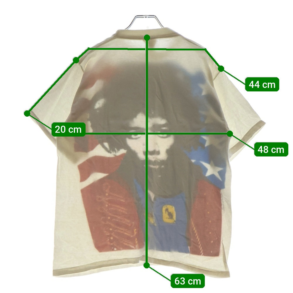 VINTAGE(ヴィンテージ) 80s JIMI HENDRIX ジミヘンドリックス 半袖Tシャツ カットソー ホワイト