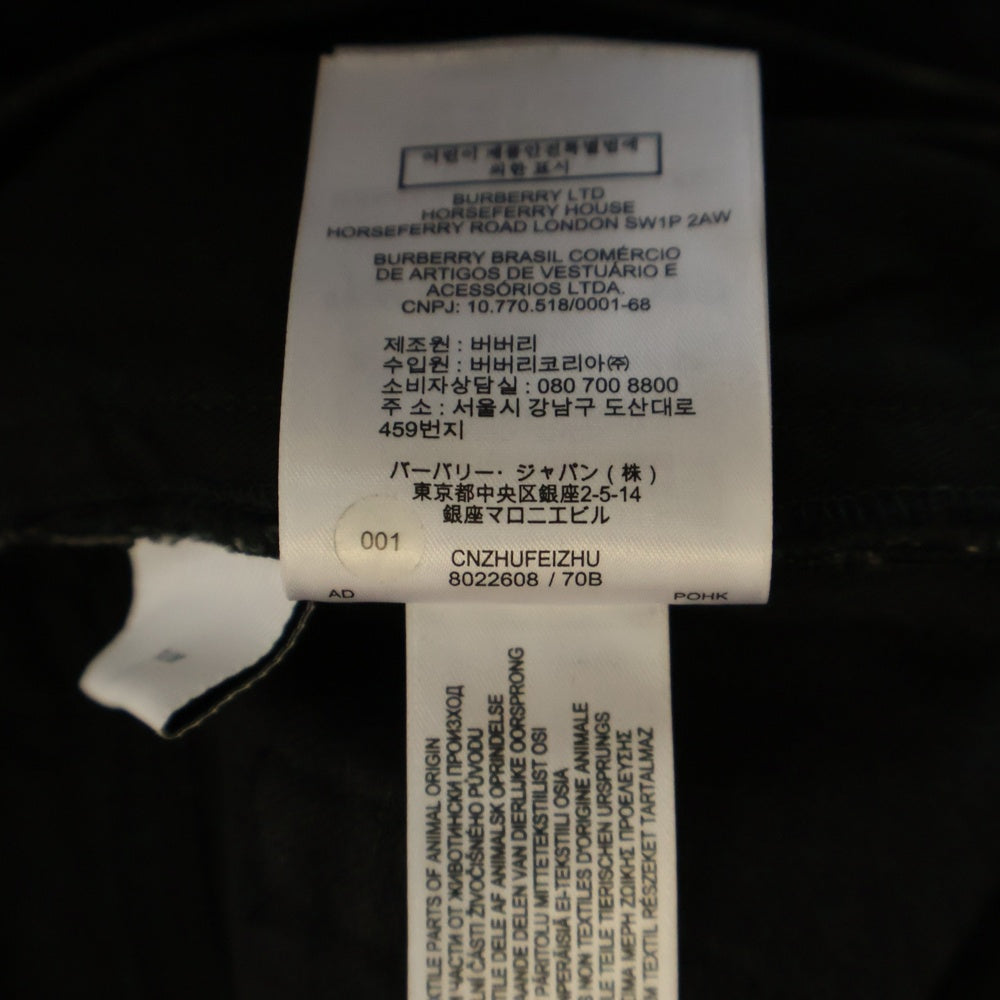 BURBERRY(バーバリー) 5POCKET SLIM-FIT JEANS 5ポケットスリムフィットパンツ 8022608 ブラック