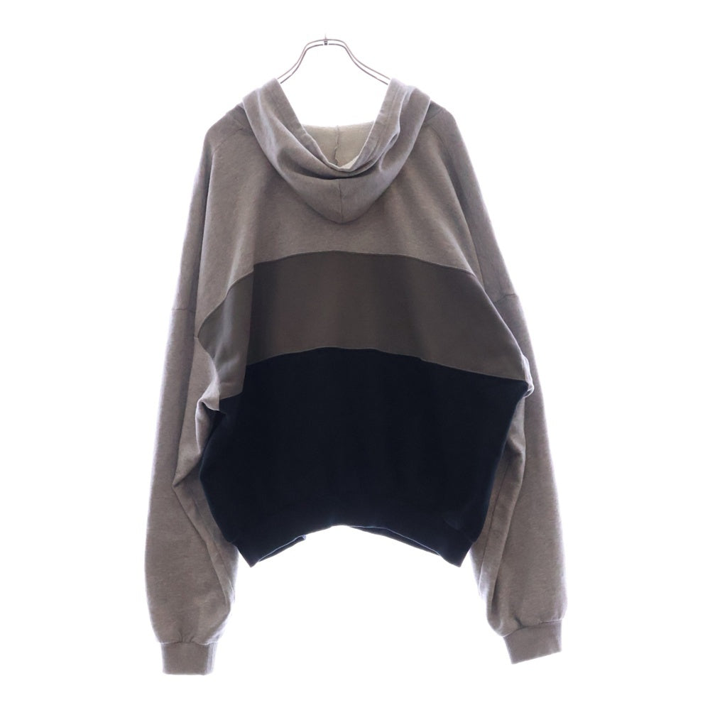 BALENCIAGA(バレンシアガ) フロントブランドロゴ ヘンリーネック プルオーバーパーカー グレー 827939 TSVB2