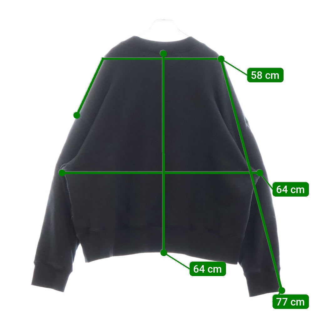 Palm Angels(パームエンジェルス) Parrot ロゴ クルーネック長袖スウェットシャツ PMBA026S22FLE008 ブラック