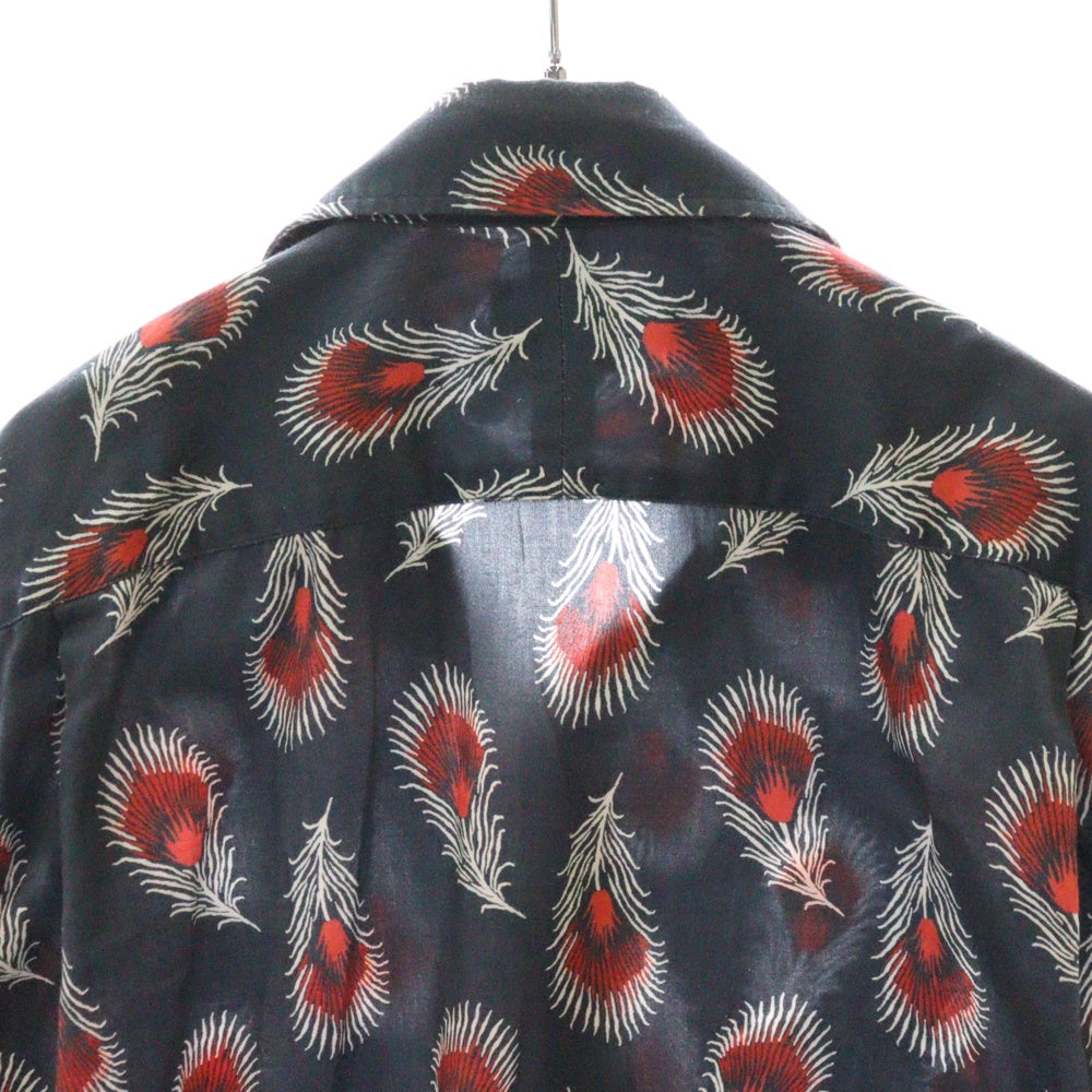 Needles(ニードルス) 23AW B.D. EDW Shirt NS225 花柄 長袖開襟シャツ グリーン