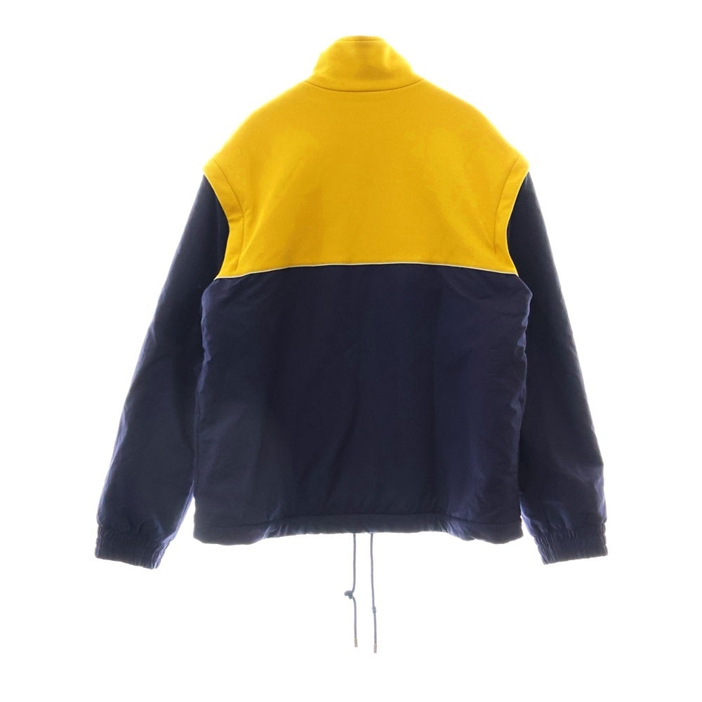 GUCCI(グッチ) バイカラー テクニカルジャージー 裏ボア 2WAY ナイロンジャケット ベスト 673635 XJDVC イエロー/ブラウン