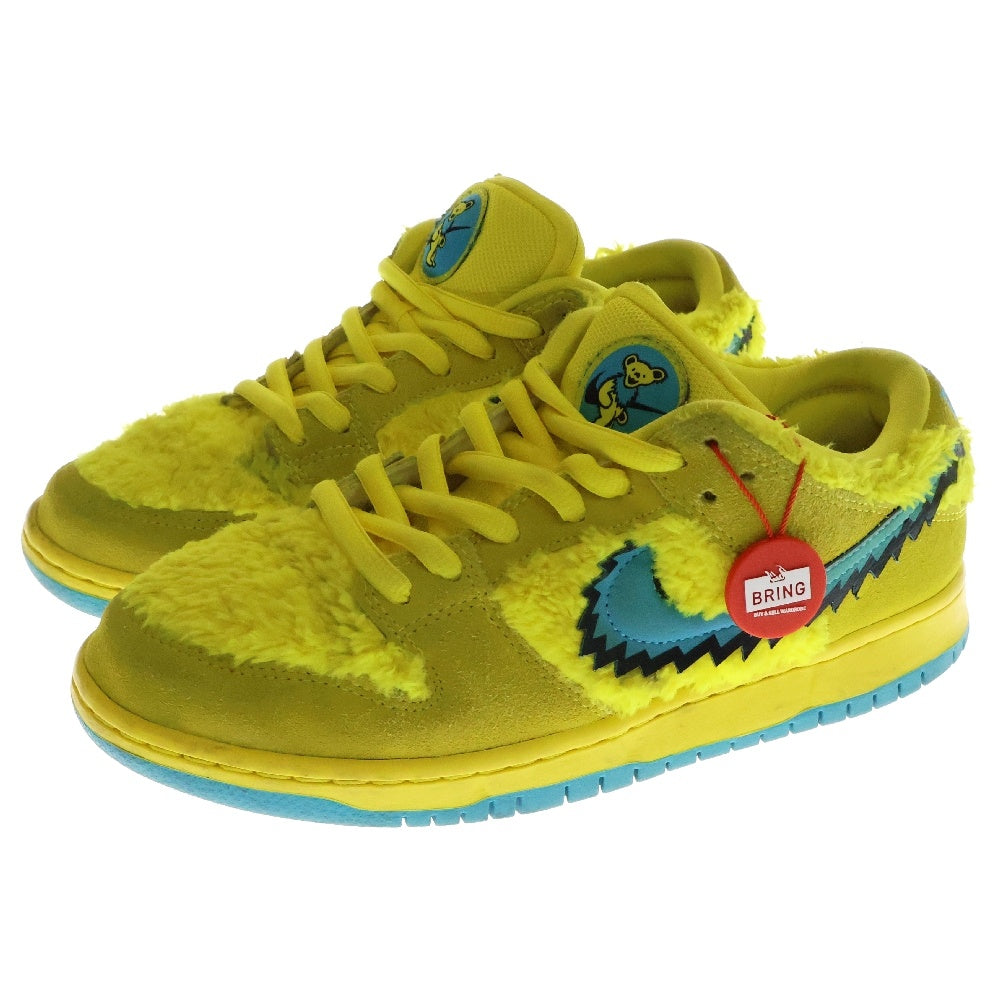 NIKE(ナイキ) ×Grateful Dead DUNK LOW Yellow Bear CJ5378-700 ダンク グレイトフルデッド ローカットスニーカー イエロー US9/27.0cm