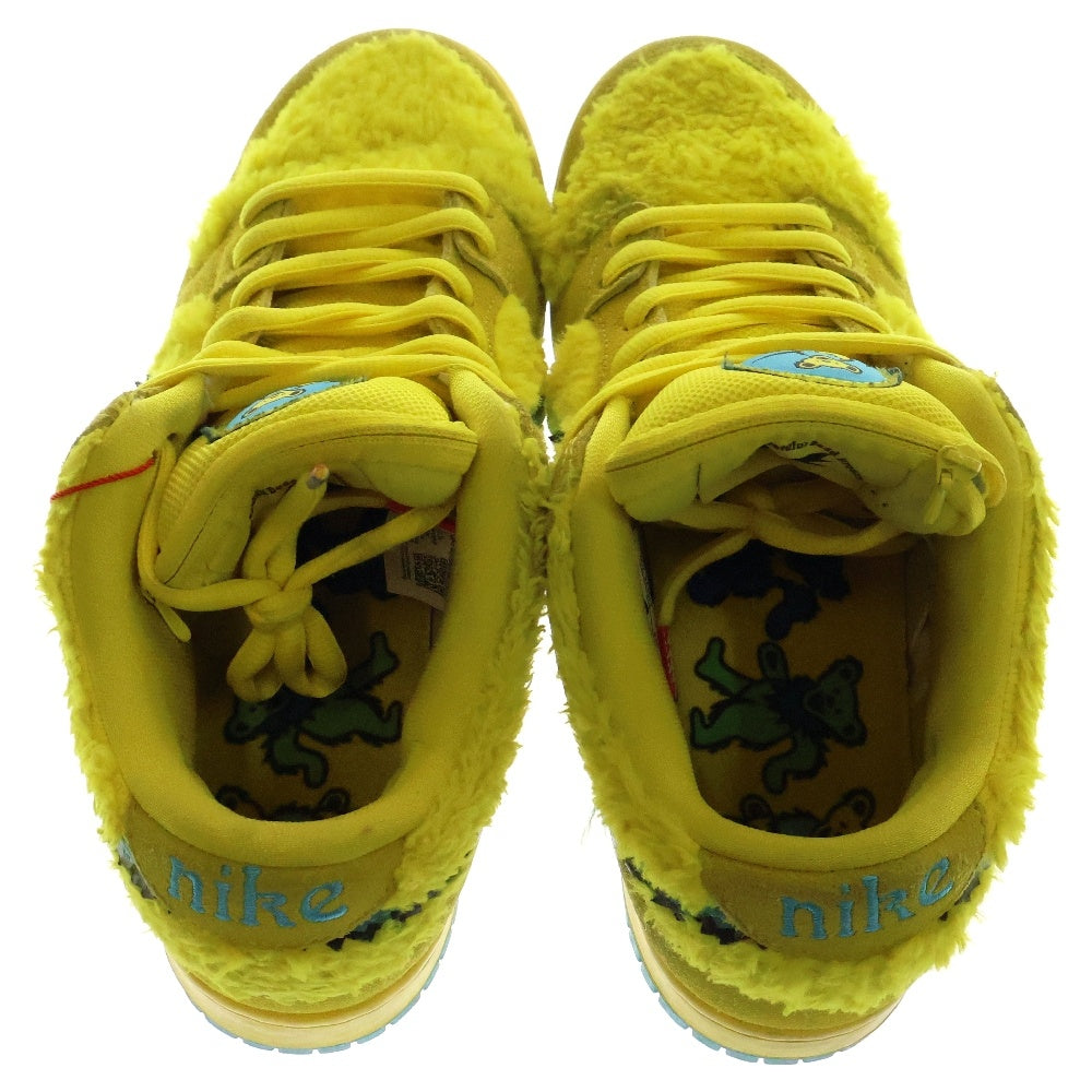 NIKE(ナイキ) ×Grateful Dead DUNK LOW Yellow Bear CJ5378-700 ダンク グレイトフルデッド ローカットスニーカー イエロー US9/27.0cm