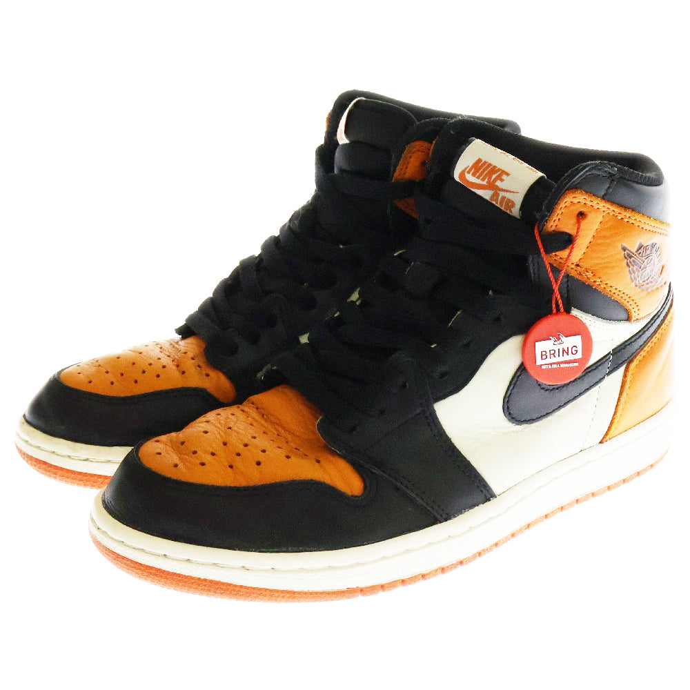NIKE(ナイキ) AIR JORDAN 1 RETRO HIGH OG SHATTERED BACKBOARD 555088-005 エアジョーダン1レトロハイシャッタードバックボード ハイカットスニーカー US8.5/26.5cm オレンジ