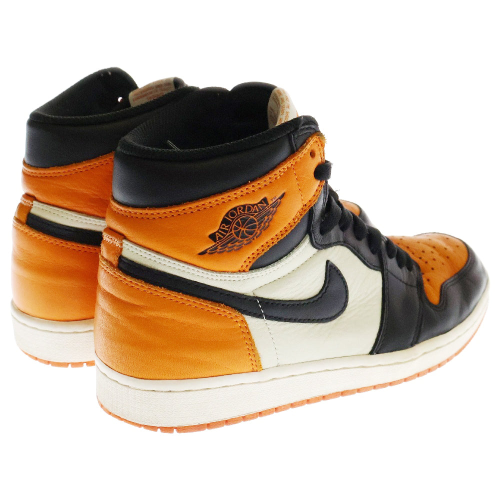 NIKE(ナイキ) AIR JORDAN 1 RETRO HIGH OG SHATTERED BACKBOARD 555088-005 エアジョーダン1レトロハイシャッタードバックボード ハイカットスニーカー US8.5/26.5cm オレンジ
