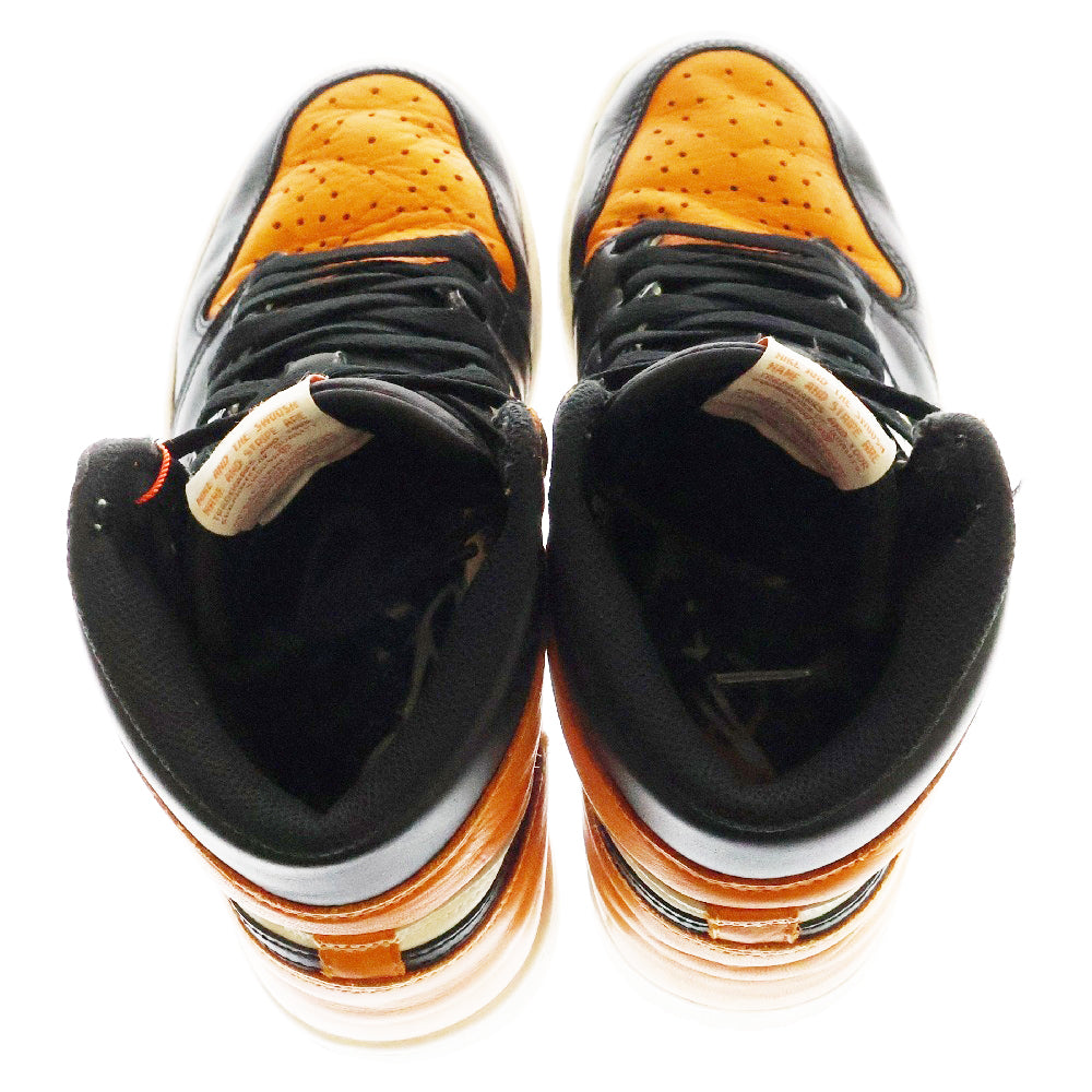 NIKE(ナイキ) AIR JORDAN 1 RETRO HIGH OG SHATTERED BACKBOARD 555088-005 エアジョーダン1レトロハイシャッタードバックボード ハイカットスニーカー US8.5/26.5cm オレンジ